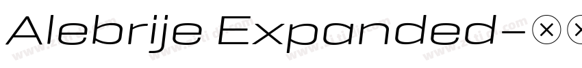 Alebrije Expanded字体转换